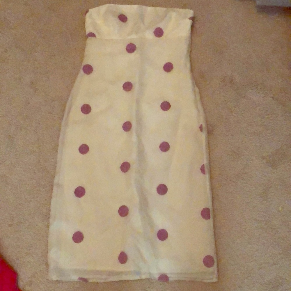 Vintage dress with polka dots